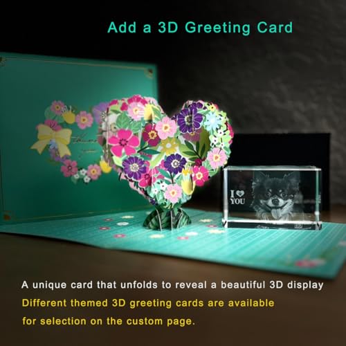 3D Crystal Photo Customized Picture Gift for Wife Mom Dad M953616