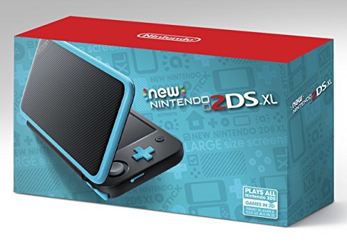Nintendo New 2DS XL Black + Turquoise (Renewed) O933