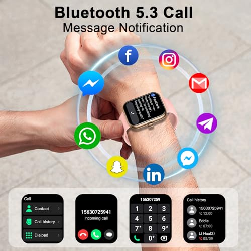 Smart Watch 1.96 HD Fitness Tracker with Heart Rate Monitor for Men Women X2198