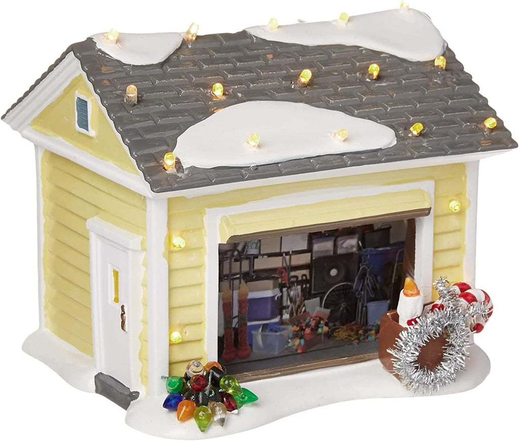 The Griswold Holiday Garage Lit Building Xmas Village Houses Decorations E649