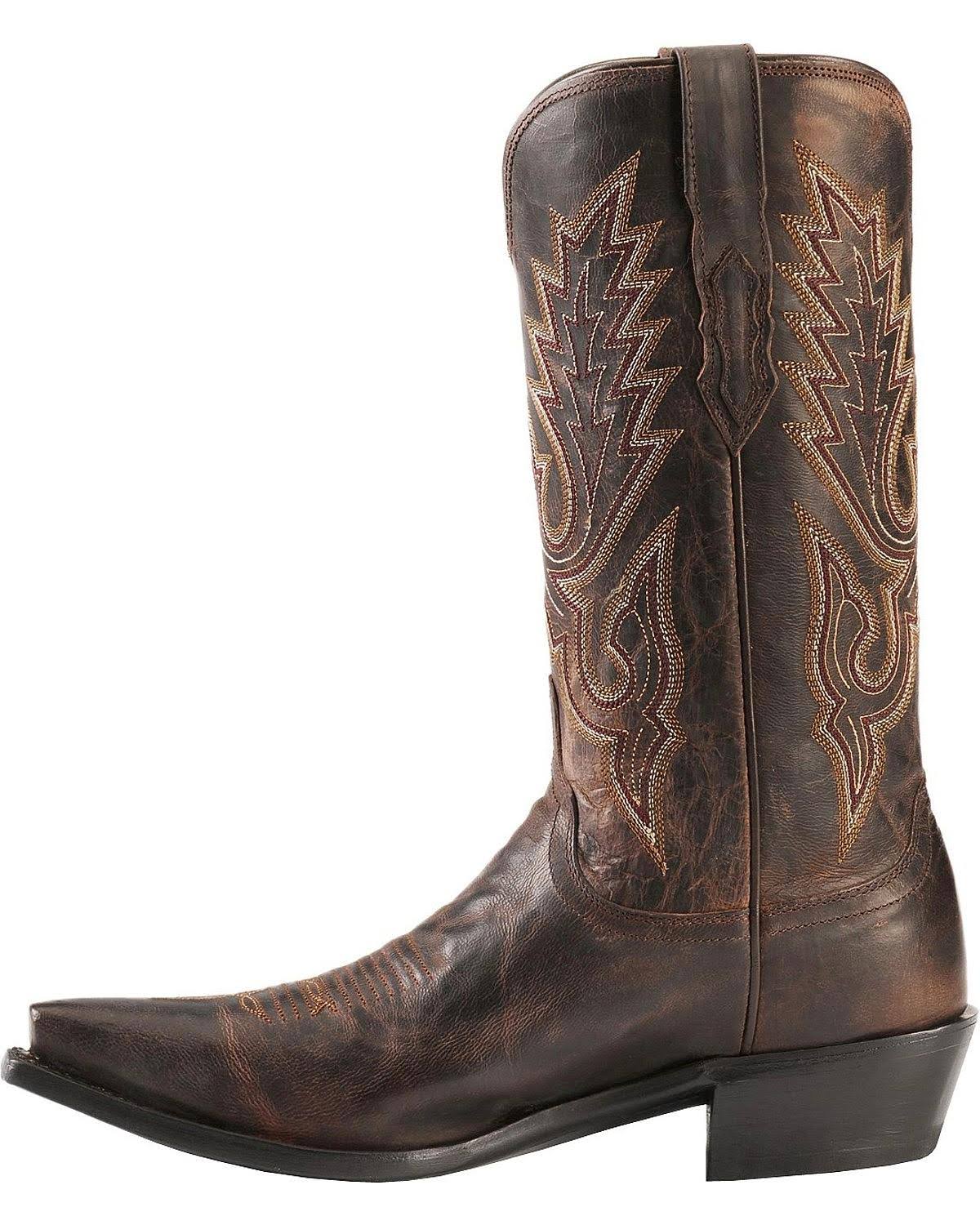 Lucchese M1002 Chocolate Madras Goat Cowboy Boots O3941