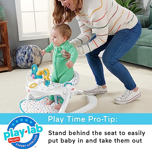 Fisher-Price Deluxe Sit-Me-Up Floor Seat with Removable Toys and Snack Tray T943601