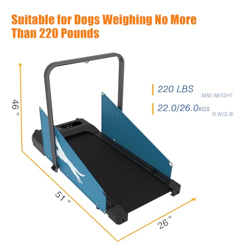 Dog Treadmill Pet Running Machine SlatMill for Small & Medium Dogs X16586