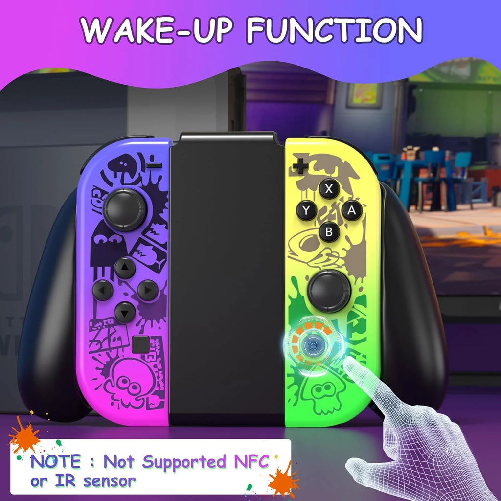 Nintendo Switch Controller Joy Con Splatoon Wireless Motion Control Q695