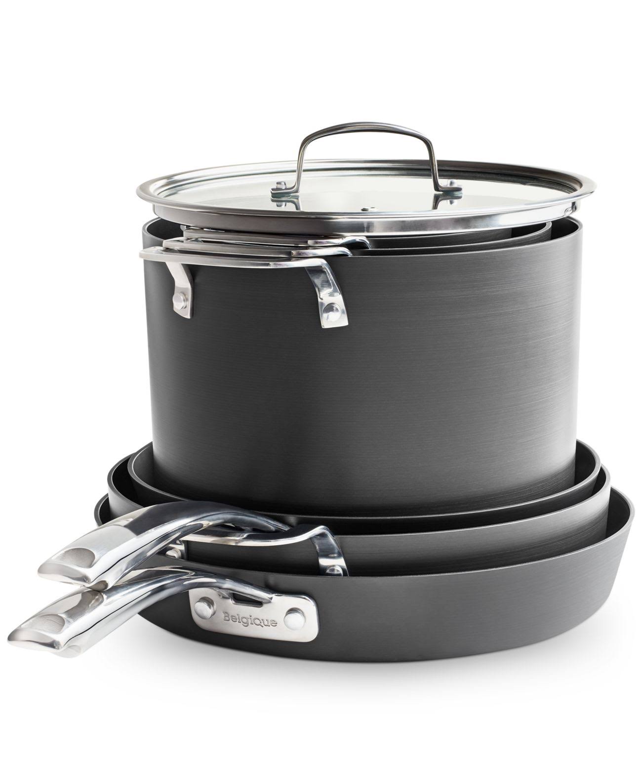 Belgique Stackable 10-Piece Nonstick Aluminum Cookware Set X1352