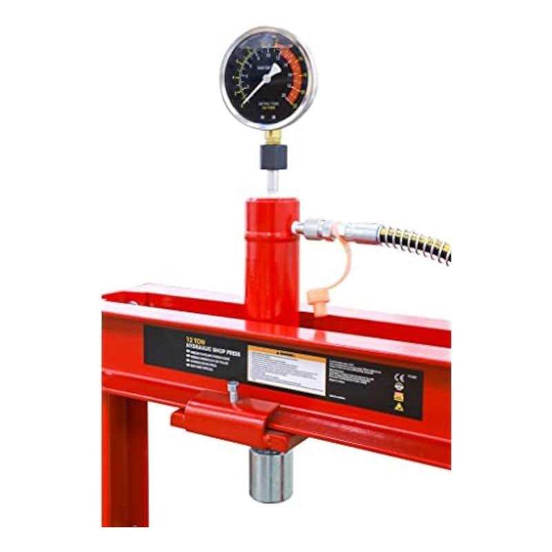 Big Red 12-Ton Low-Profile Shop Press with Stamping Plates F122247