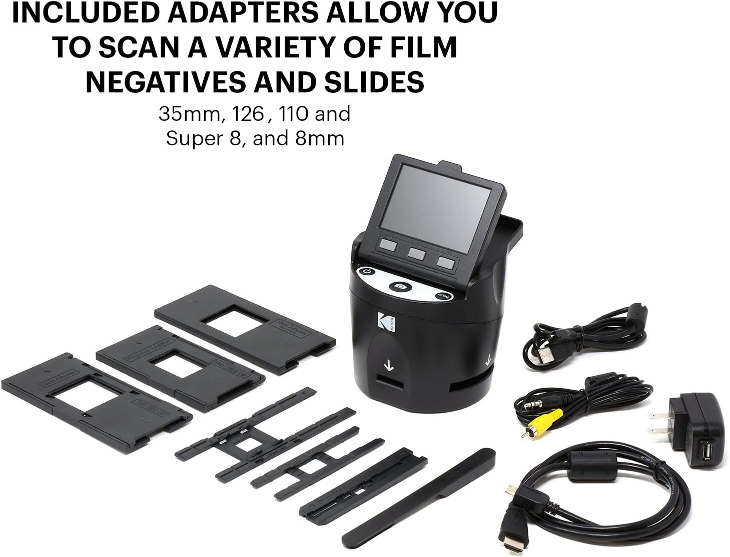 KODAK SCANZA Digital Film & Slide Scanner for 35mm, 126, 110, Super 8 & 8mm to JPEG V425358