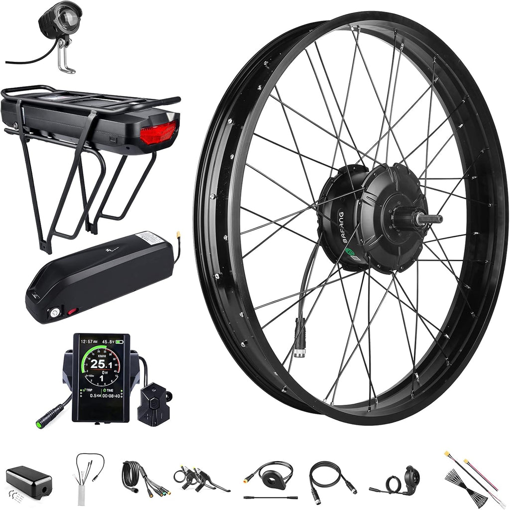 BAFANG 48V 1000W Rear Hub Motor Ebike Conversion Kit for 26 Fat Tire Bikes C39785