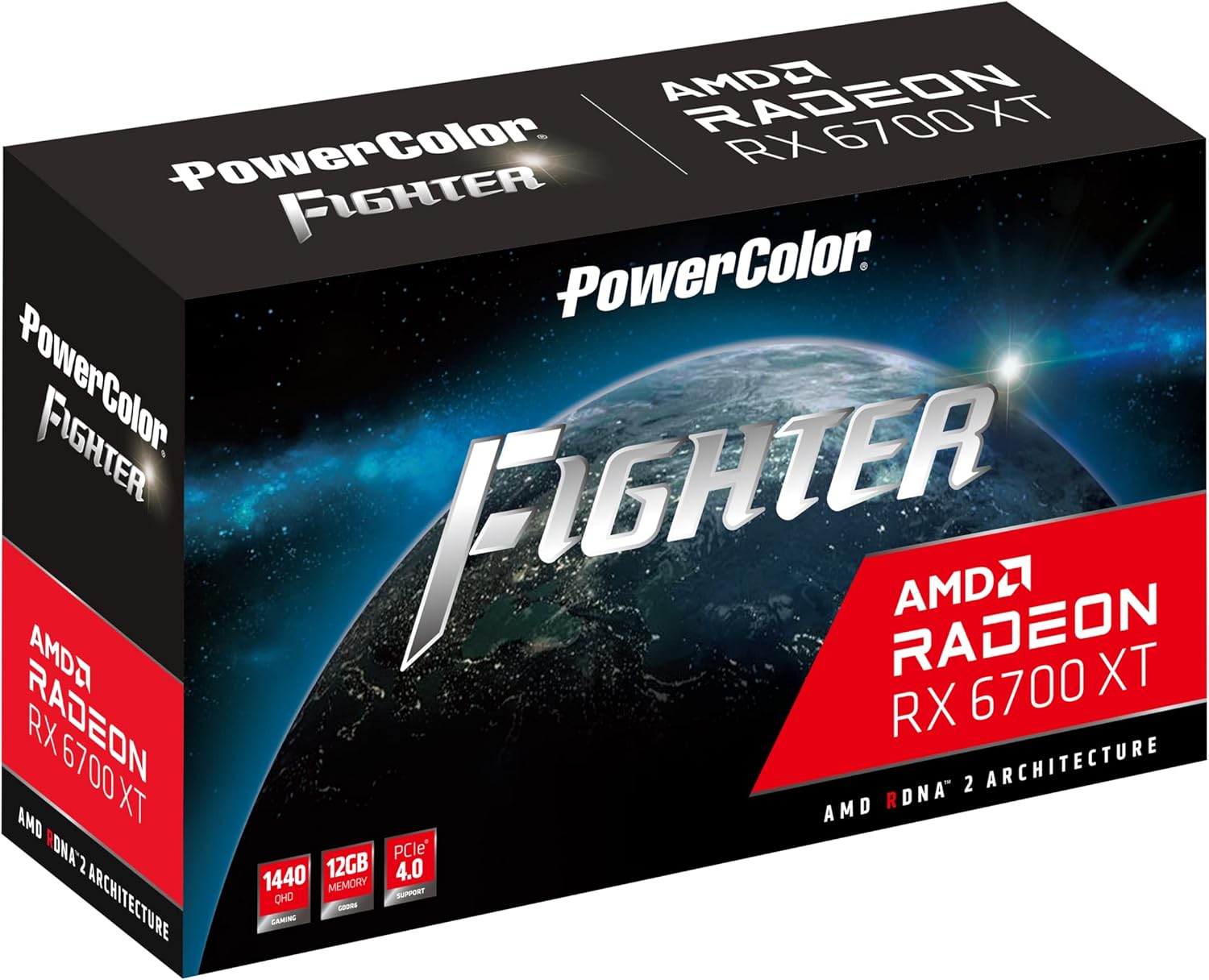 PowerColor Fighter AMD Radeon RX 6700 XT 12GB GDDR6 Graphics Card R4904