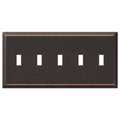 Amerelle 163t5db Century Wallplate 5 Toggle - Shop Hardware Tools Online Store
