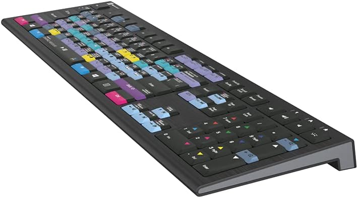 LogicKeyboard American English Nero PC Slim Line Keyboard for Blackmagic DaVinci Resolve B6807
