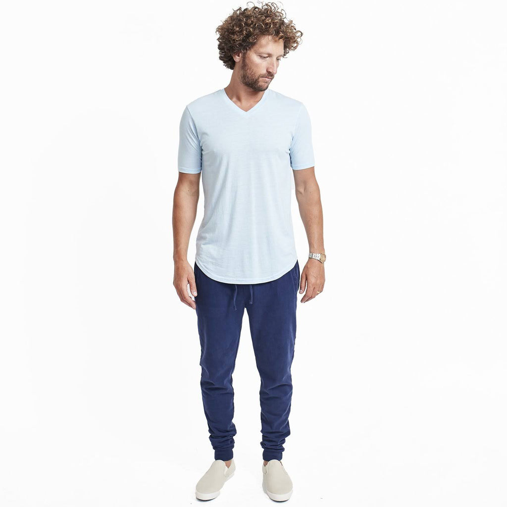 Goodlife Tri-Blend Scallop V-Neck Cool Blue, X-Large O957