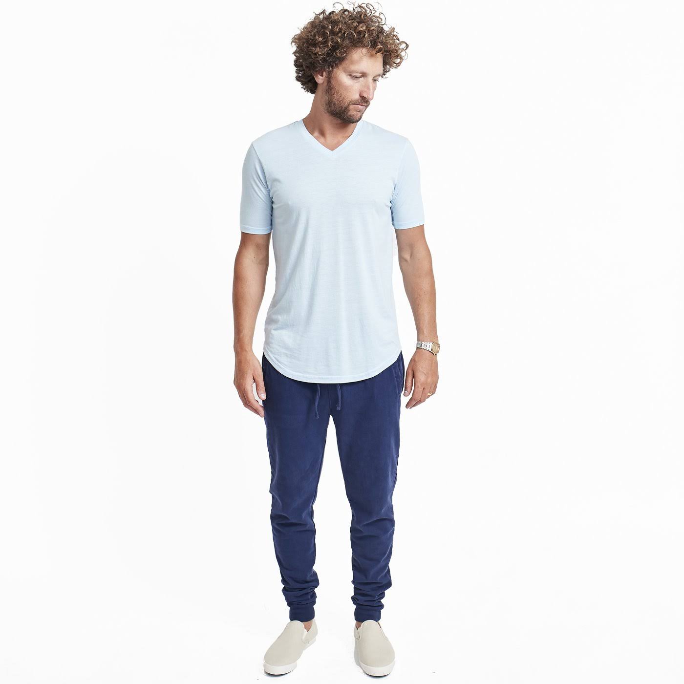 Goodlife Tri-Blend Scallop V-Neck Cool Blue, X-Large O957