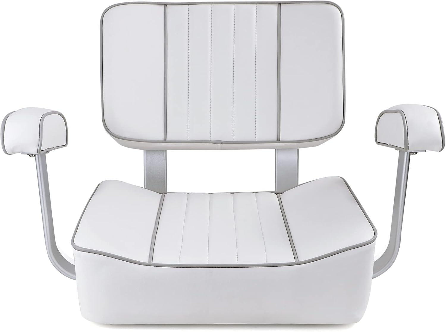 Captains Boat Seat With Arm Rest Grey Piping L943745