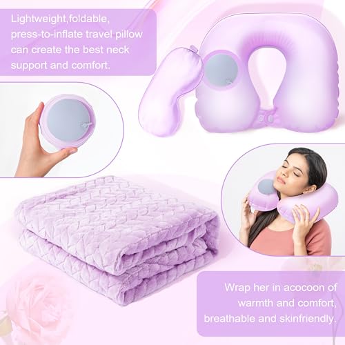 LUCOTIYA Self Care Gift Basket with Blanket for Women B366271