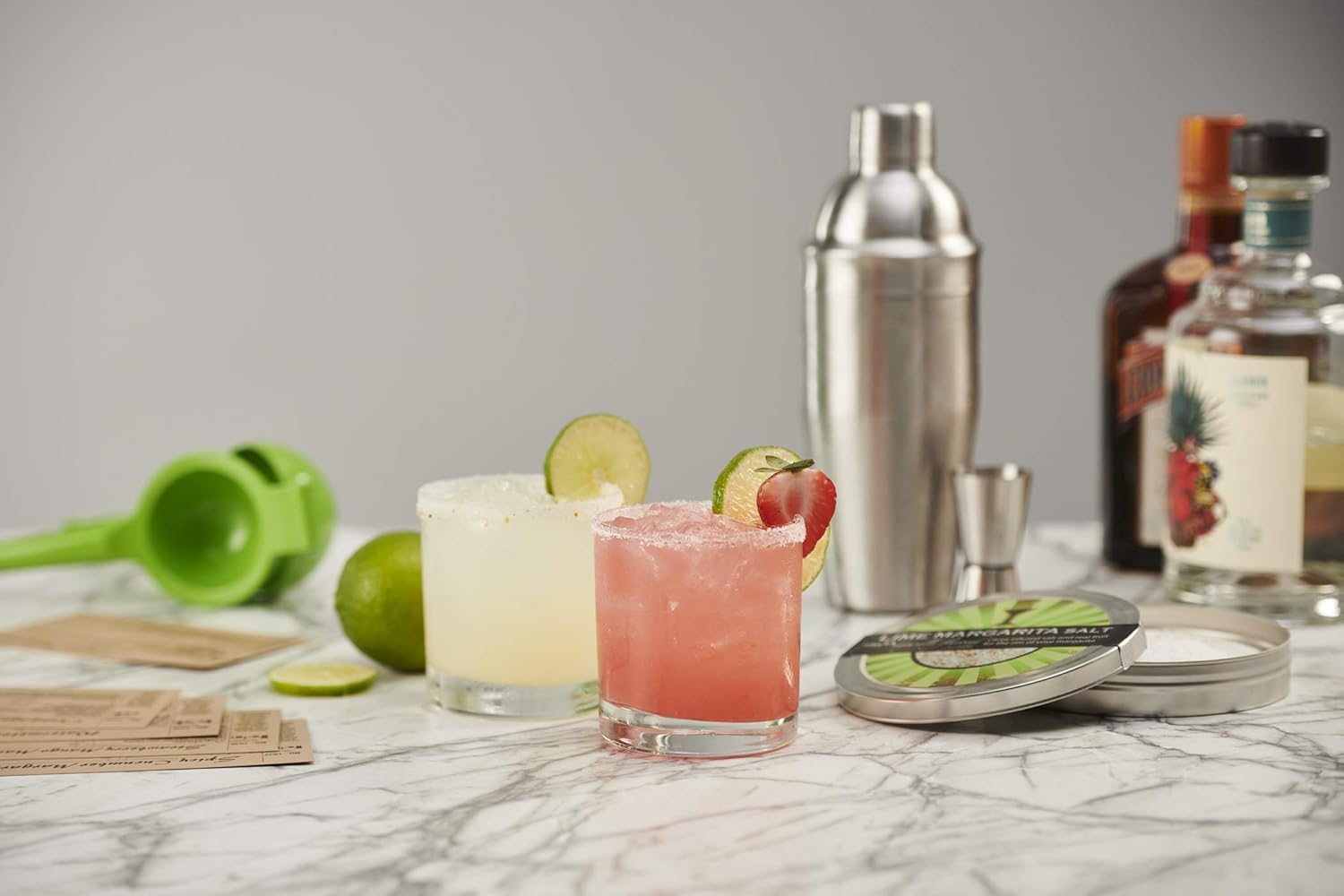 Margarita Cocktail Kit with Rocks Glasses, Shaker, Jigger & Citrus Squeezer C7008
