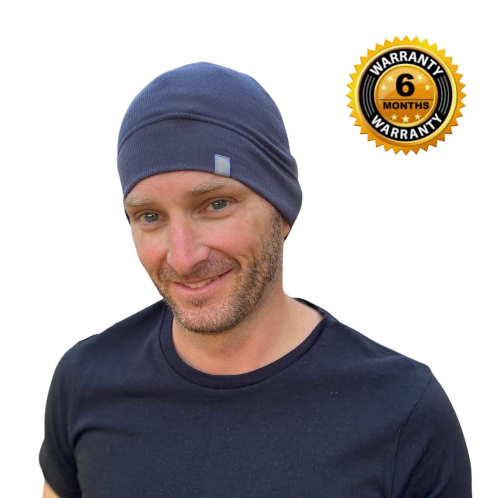 Golden Kocoon EMF Beanie Skull Cap Hat, Bamboo Faraday Fabric, Anti-Radiation P6958