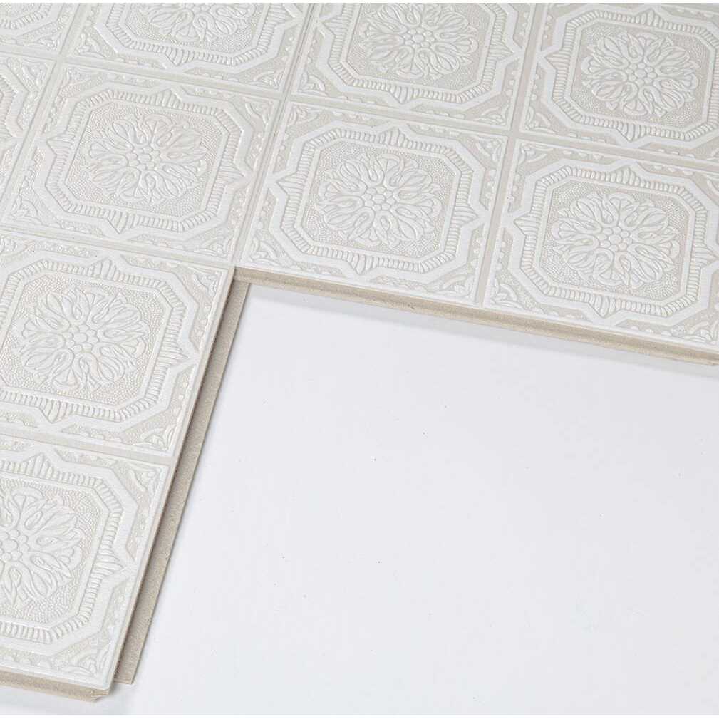 Armstrong Wellington 1 ft. x 1 ft. Fiberboard Ceiling Tile in White G7382