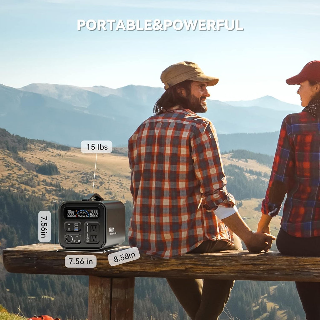 GOFORT Portable Power Station 550Wh 600W Solar Generator Y436054