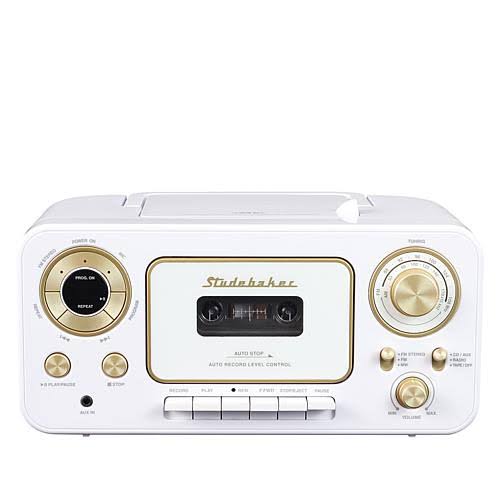 Studebaker SB2135TS Portable Stereo CD Player with AM/FM Radio and Cassette Recorder D66591