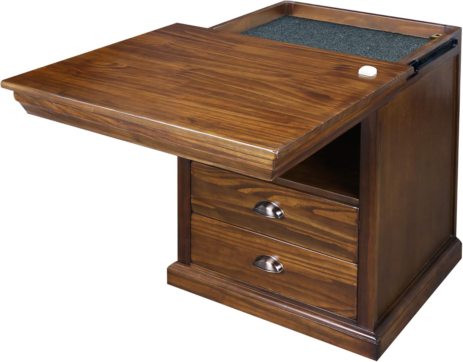 Casual Home Lincoln Nightstand with Compartment, Mocha K5892