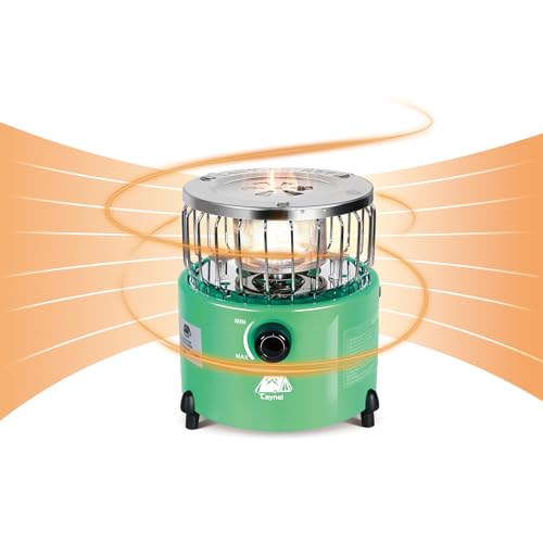 Caynel 2 in 1 Portable Propane Heater and Stove for Outdoor Camping, Orange Z83517