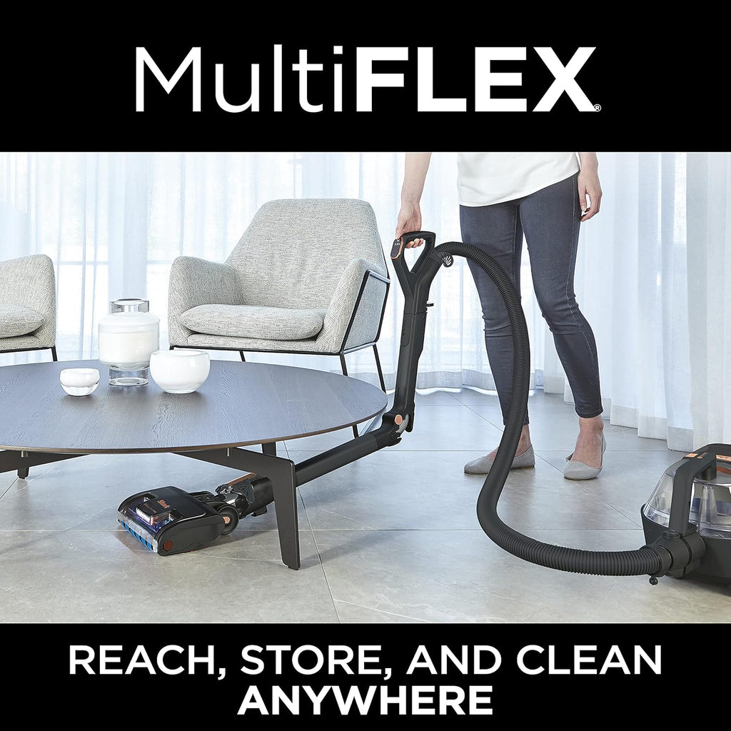 Shark CZ2001 Vertex Bagless Corded Canister Vacuum with Self-Cleaning Brushroll, Black/Copper K35848