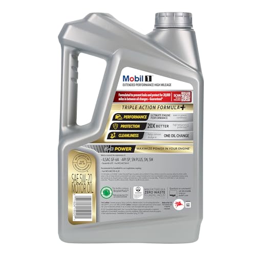 Mobil 1 Advanced Fuel Economy Full Synthetic Motor Oil 0W-20, 5 Quart A306