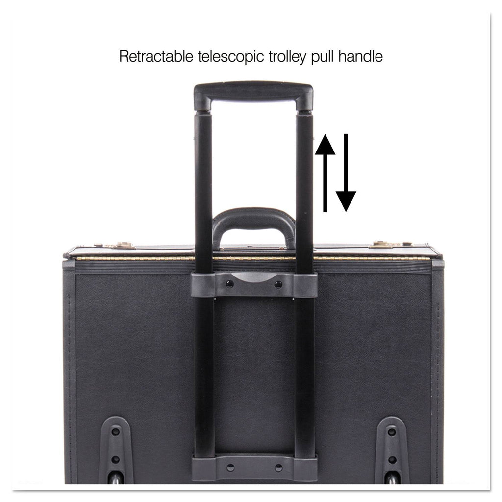 Stebco Tufide Rolling Catalog Case, 22 1/4 x 9 x 13 1/2, Black O848401