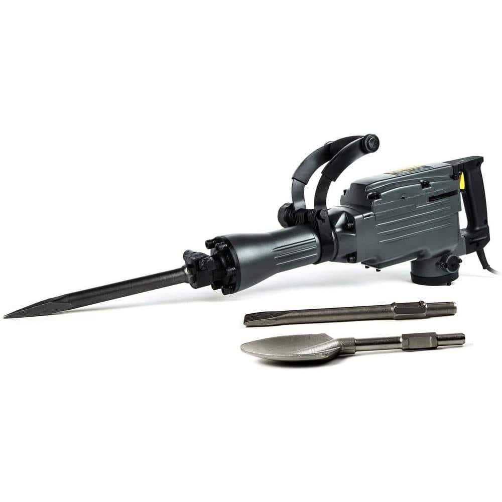 TR Industrial 11 Amp 31 lbs. Demolition Jack Hammer with Chisels Q859
