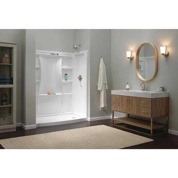 Delta Classic 500 Curve 60 in. Alcove Shower Pan Base Drain I418