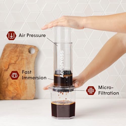 AeroPress Original XL Coffee Press – 3-in-1 Portable Coffee Maker for Camping & Travel C20139