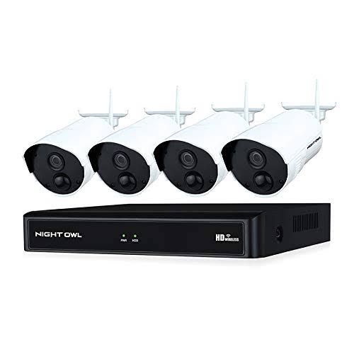 Night Owl Wireless NVR with Pre-Installed Hard Drive and 1080p HD Infrared IP Cameras