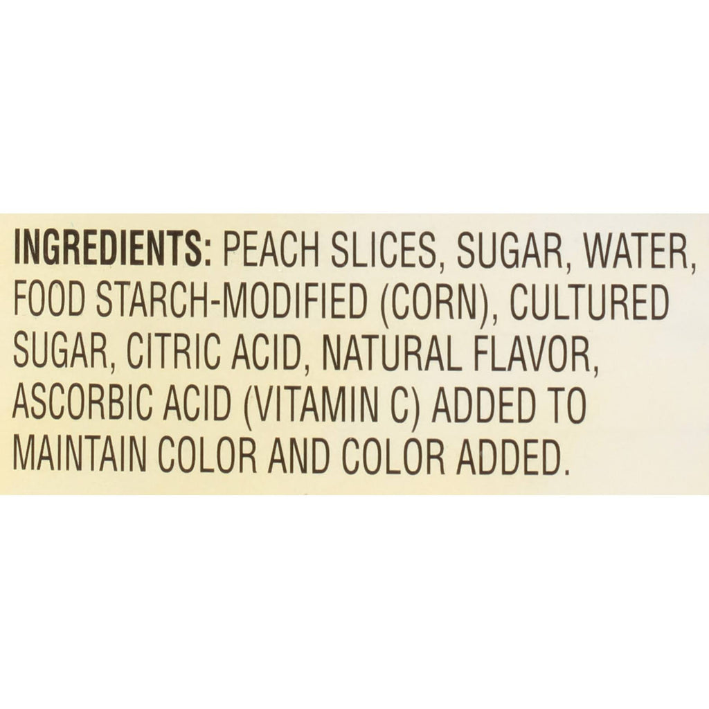 Lucky Leaf #10 Can Non-GMO Peach Pie Filling - 3/Case D23655