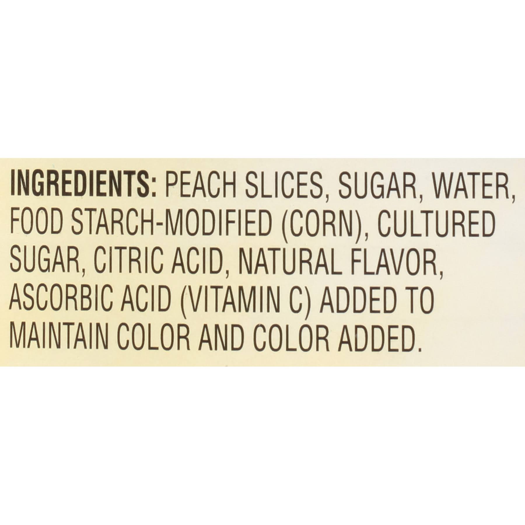 Lucky Leaf #10 Can Non-GMO Peach Pie Filling - 3/Case D23655