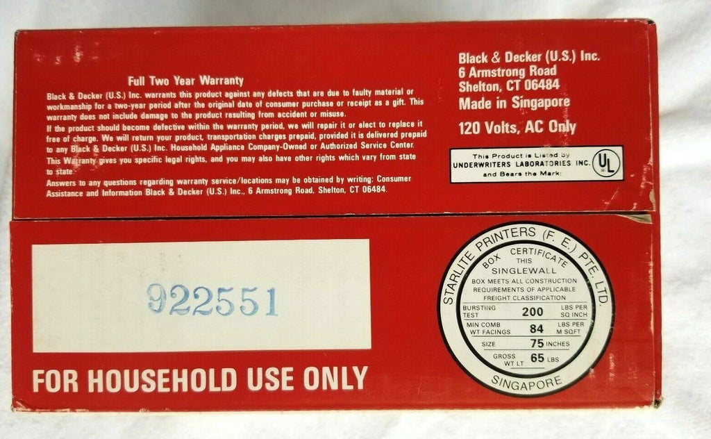 Black & Decker Spacemaker Under Cabinet Can Opener EC59D J239