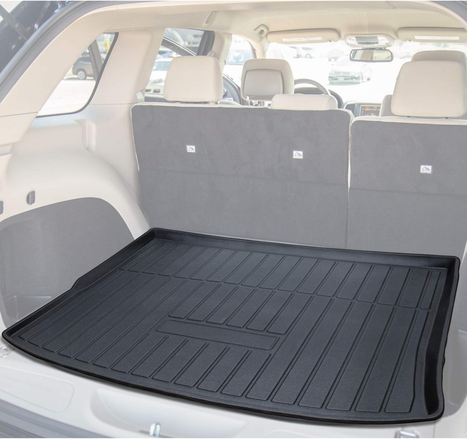 CUMART Rear Cargo Mat Trunk Tray Waterproof for Jeep Cherokee 2014-2020 C320187