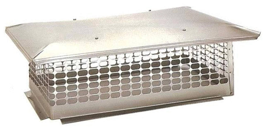 The Forever Cap 25 in. x 41 in. Fixed Stainless Steel Chimney Cap