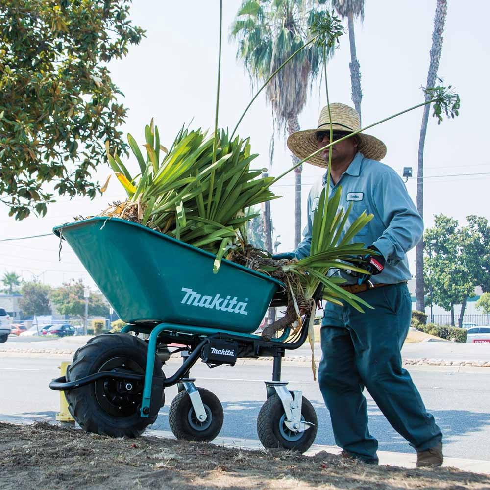 Makita XUC01X1 18V X2 LXT Brushless Cordless Power-Assisted Wheelbarrow I3388