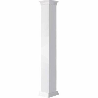 08 inchw x 05&h Craftsman Classic Square Non-Tapered, Smooth Column, Prairie Capital u0026 Prairie Base, Size: 8 inchw x 60 inch
