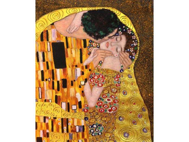 Klimt Paintings: The Kiss (luxury Line) - Hand Painted Canvas Art
