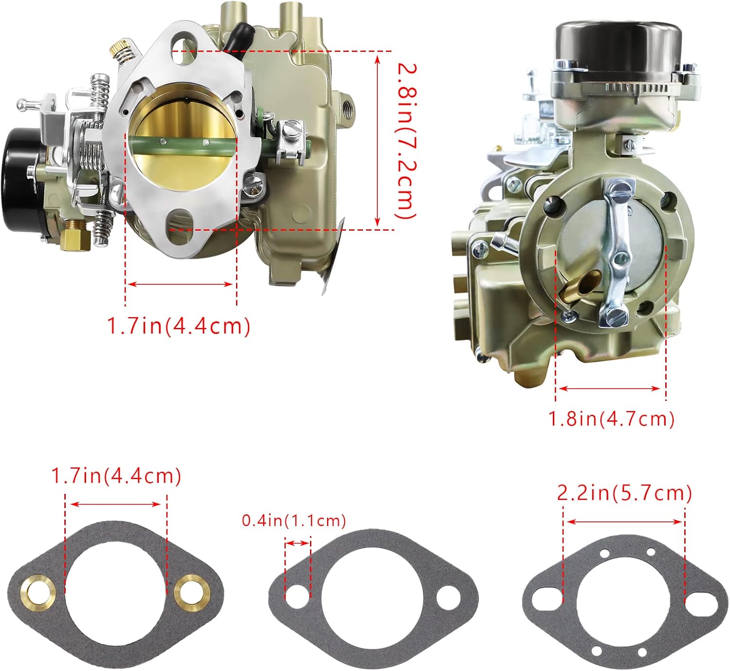 Onsnail 1 Barrel Carburetor for Ford Carter YF 240 250 300 6 Cylinder 1975-1982 Q38897
