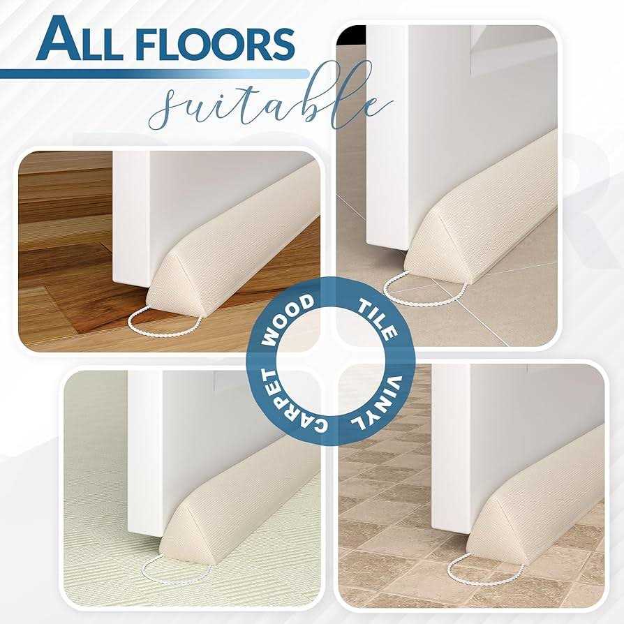 Triangle Door Draft Stopper 36 Inch Weighted Under Door Blocker B1199