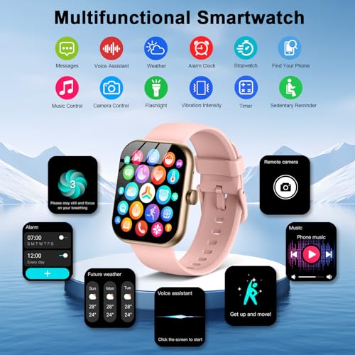Smart Watch 1.96 HD Fitness Tracker with Heart Rate Monitor for Men Women X2198