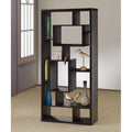 Benzara - Asymmetrical Cube Black Book Case with Shelves