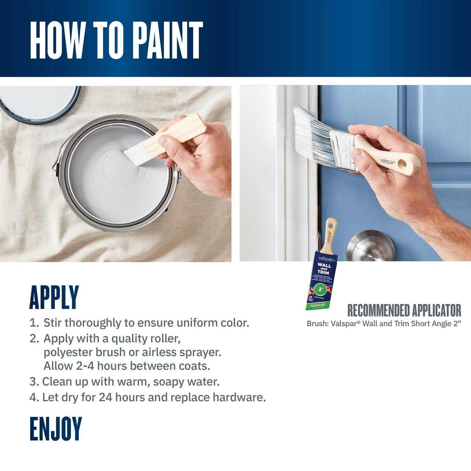 Valspar Semi-gloss Oil-based Interior/Exterior Door and Trim Paint 410 C113060