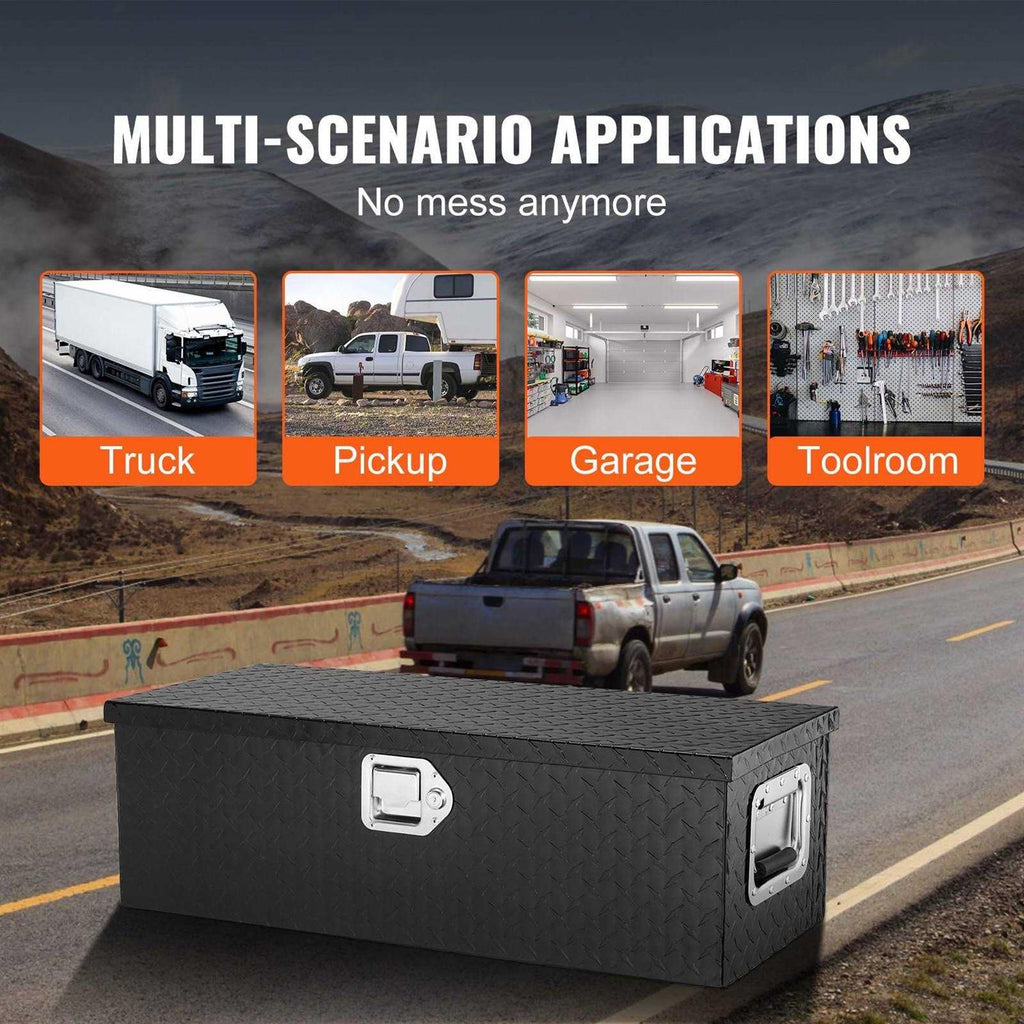 VEVOR Heavy Duty Aluminum Truck Bed Tool Box with Side Handle and Lock Keys W752130