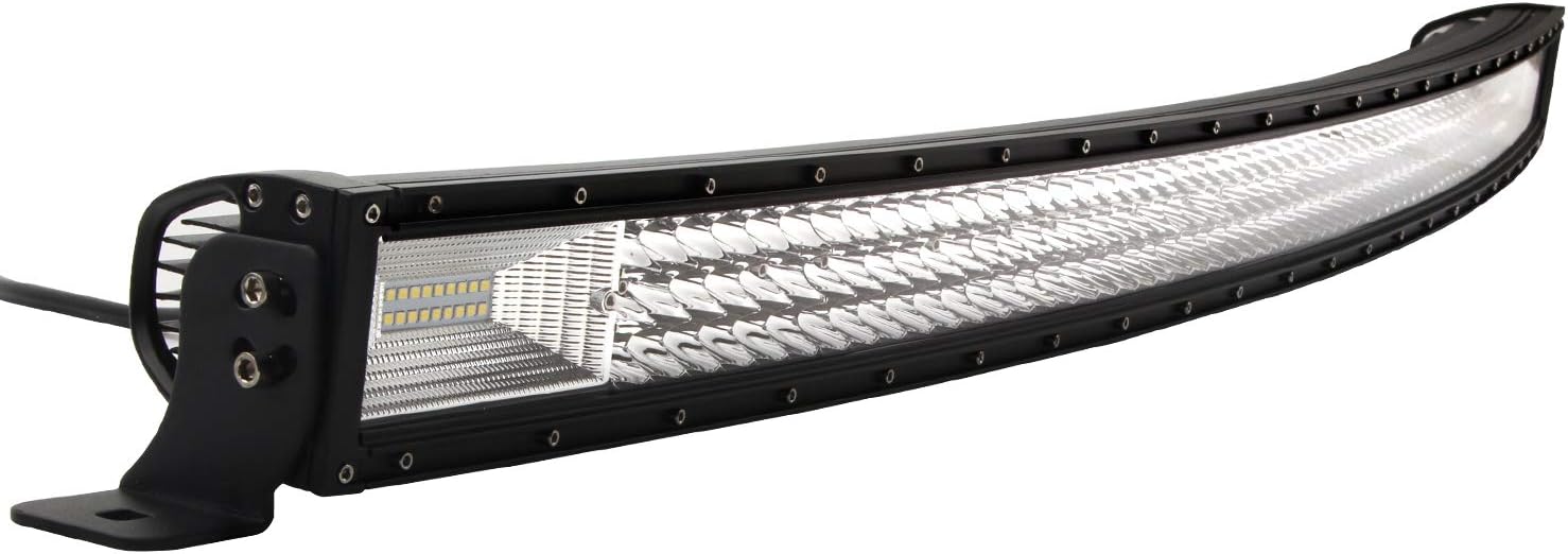 Lumitek 288w 50inch Curved Led Light Bar Spot Flood Combo Beam Light Bar Off-road Led Bar for ATV JEEP Off Road SUV 4wd IP67 12V Car Led Bar Light…