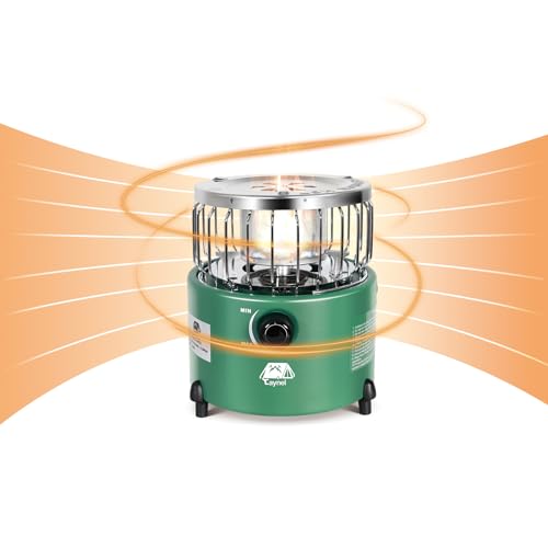 Caynel 2 in 1 Portable Propane Heater and Stove for Outdoor Camping, Orange Z83517