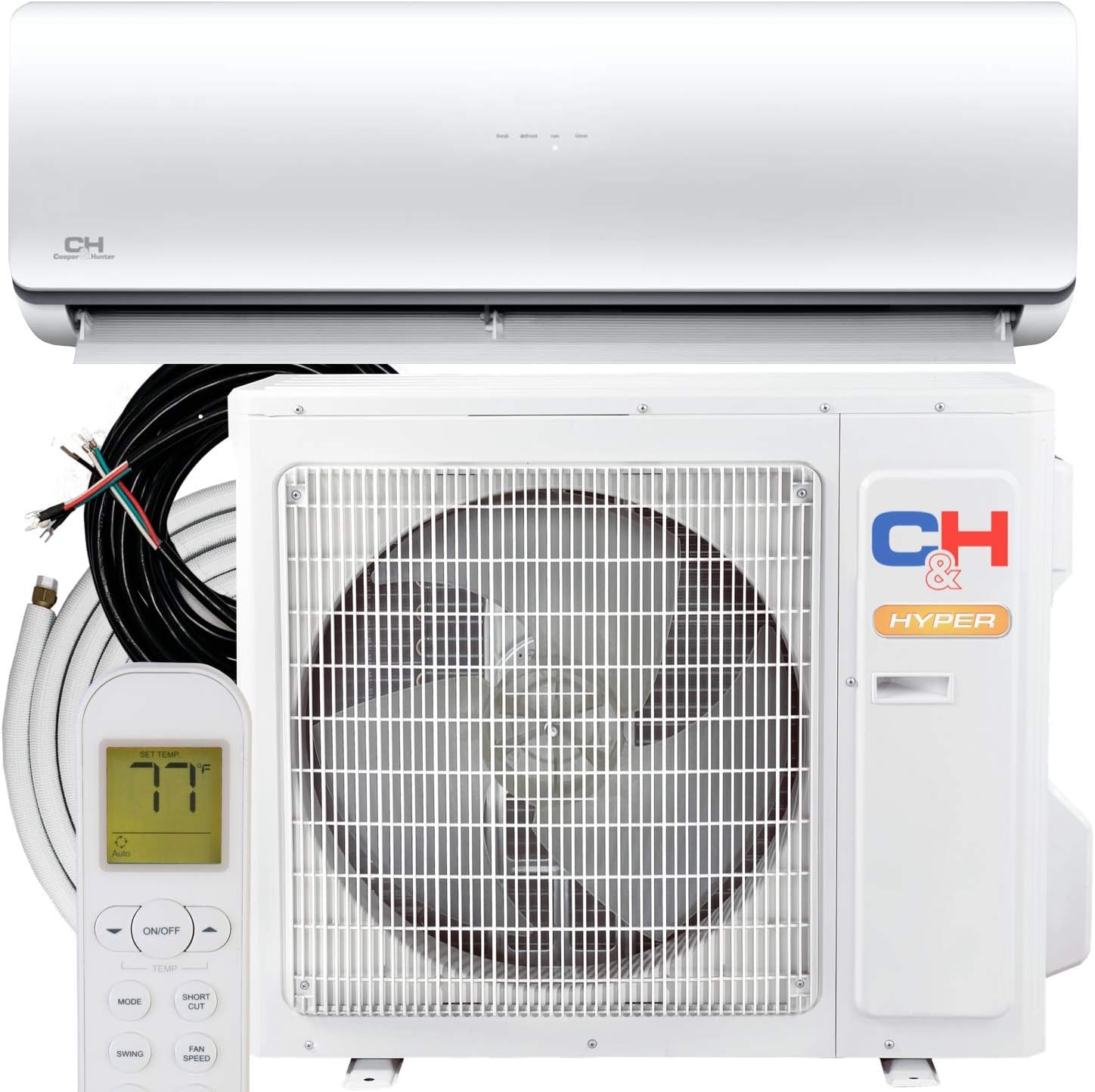 Hyper Heat 9,000 BTU Ductless Mini-Split Air Conditioner Heat Pump V321485